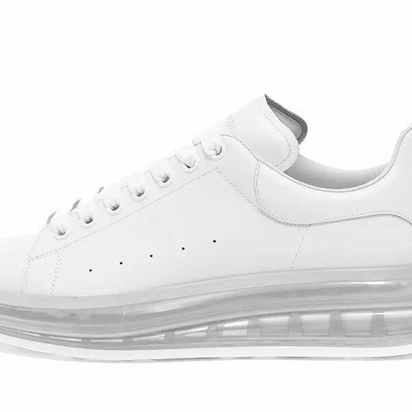 Alexander McQueen suola trasparente white pers.