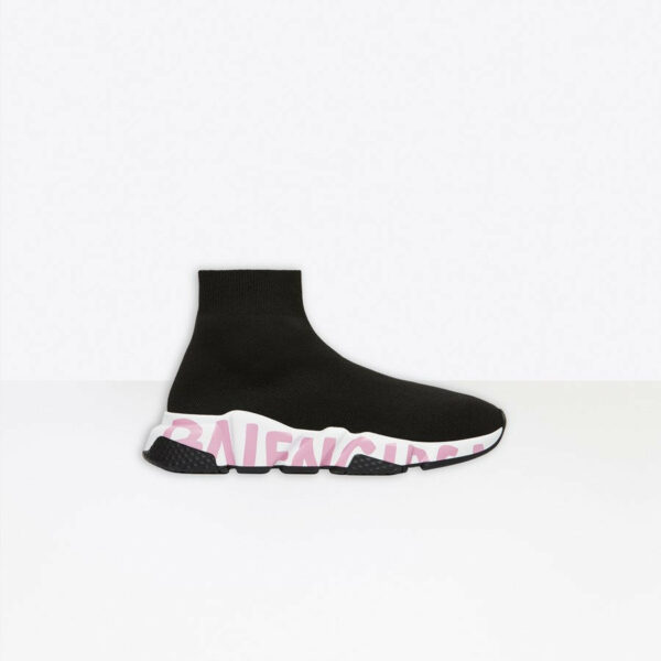 Balenciaga Speed Graffiti nera scritta rosa *