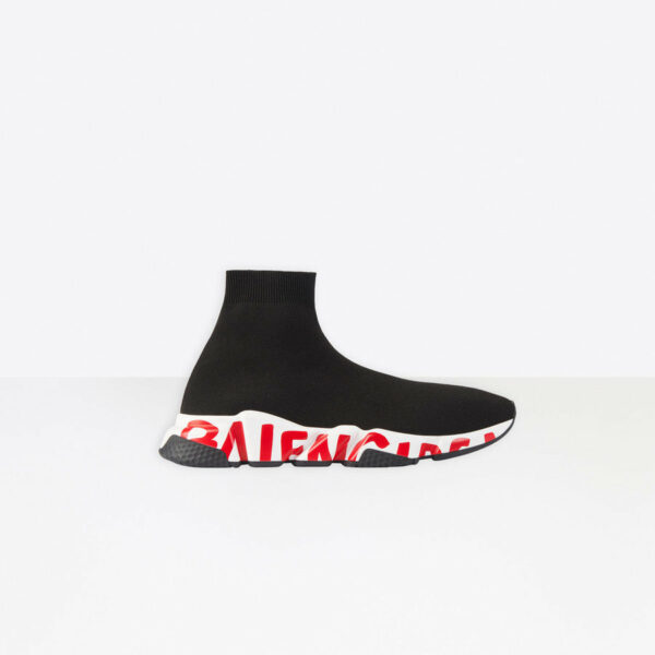 Balenciaga Speed nera scritta rossa *