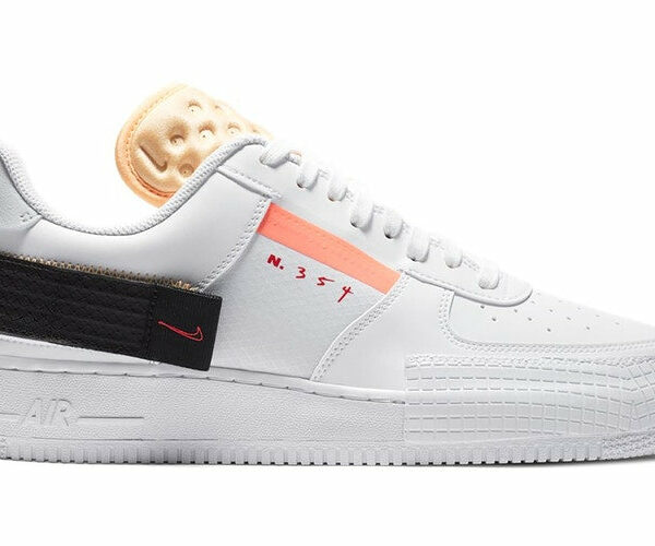 Nike AF1 Type White Gold Pers.