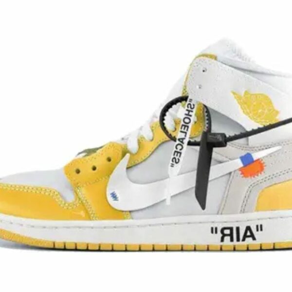 Nike Jordan 1 x Off-White Yellow pers.