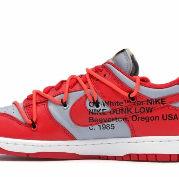 Nike Dunk University Off White Red pers