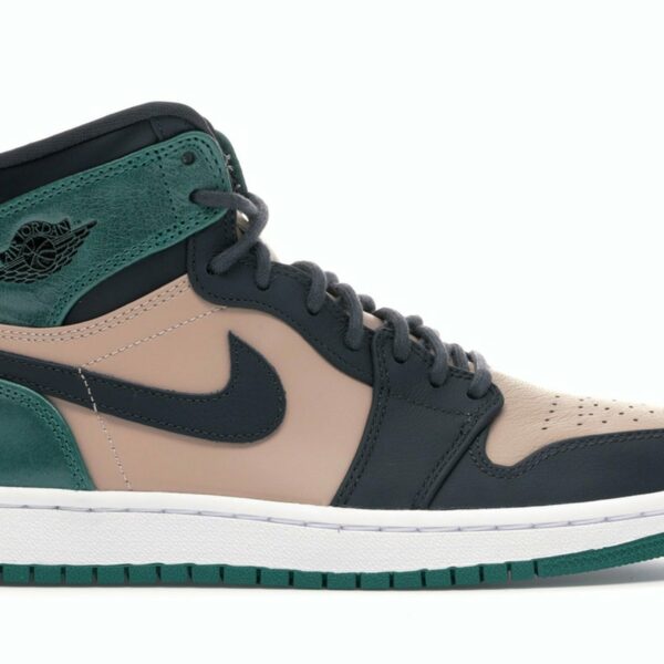 Jordan 1 Bio Beige Anthracite Mystic Green Pers.