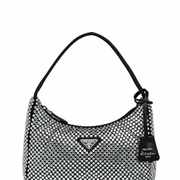 Borsa Prada In Raso Con Cristalli *