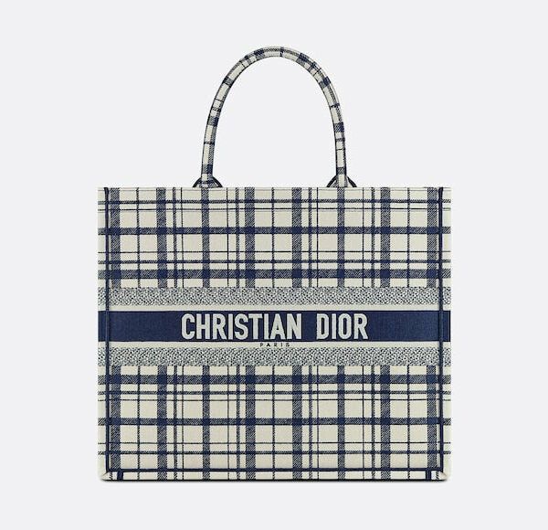 Dior Book Tote Blue Pers.