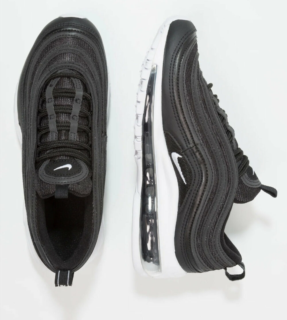 Nike Air Max 97 black sole white (nera suola bianca ) pers.