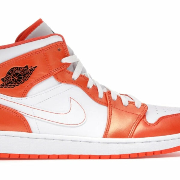 Jordan 1 Mid Mettalic Orange pers