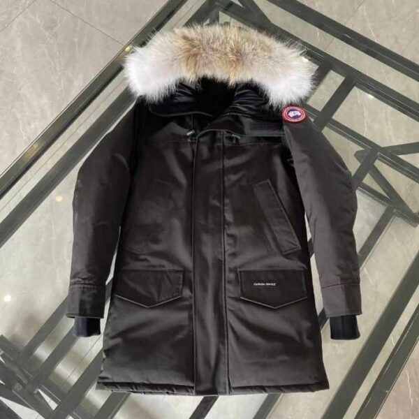 Piumino Medio Con Colletto Canada Goose