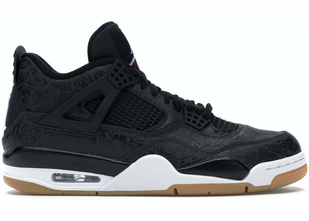 Jordan 4 Retro Black Gum Laser Pers