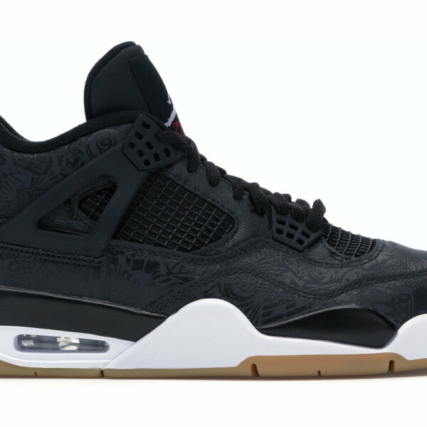 Jordan 4 Retro Black Gum Laser Pers