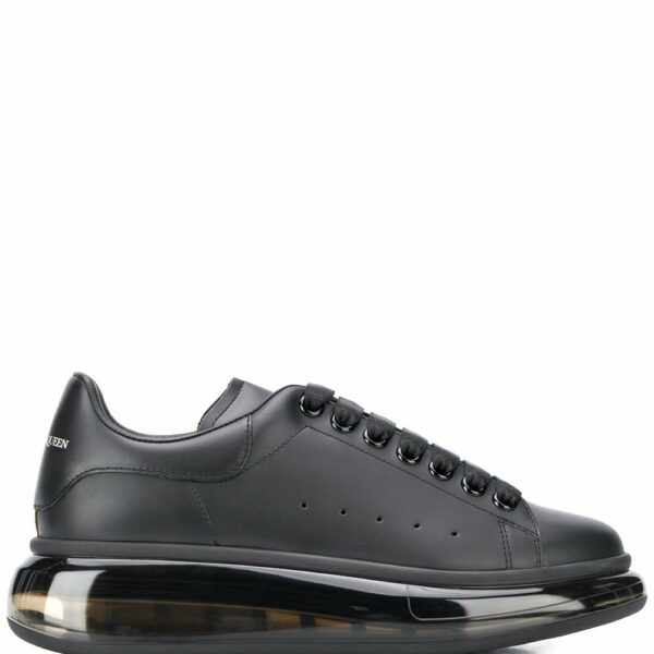 Alexander McQueen black retro Grey suola trasparente*