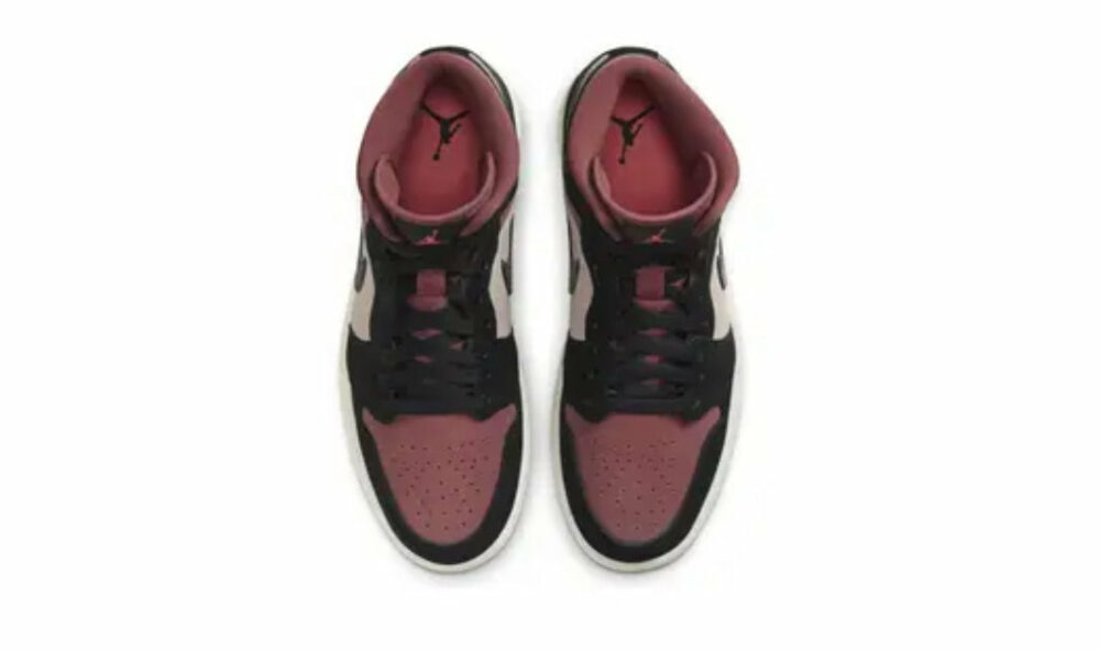 Nike Jordan 1 Mid Borgogna pers