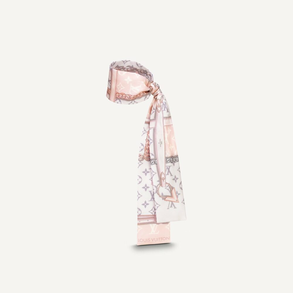 Foulard Vuitton Rosa Monogram Pers.