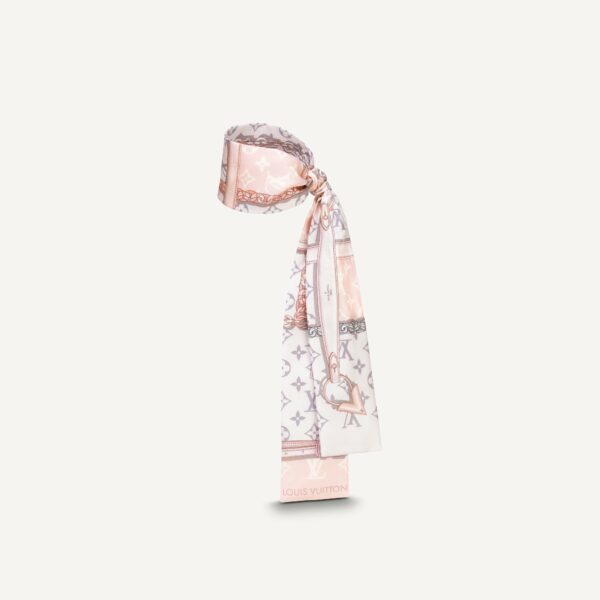 Foulard Vuitton Rosa Monogram Pers.