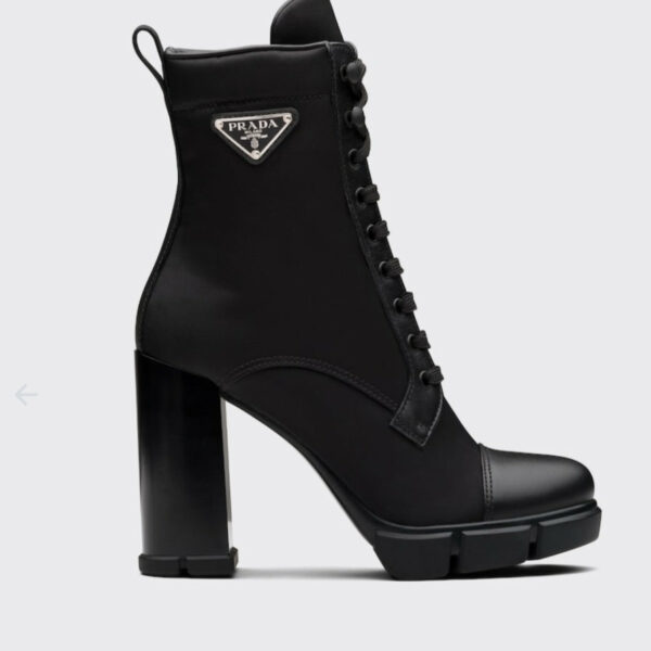 Stivali Prada in pelle  e nylon nero ( Black ) *