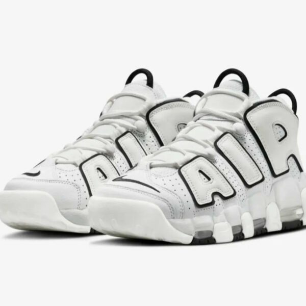 Nike UpTempo bianche contorno nero *