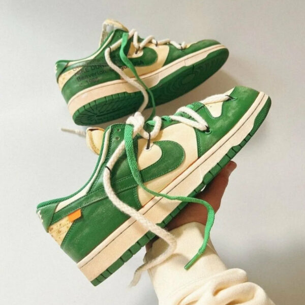 Dunk University Off White Green Old leather  *