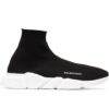 Balenciaga Speed nera suola total white * - immagine 2