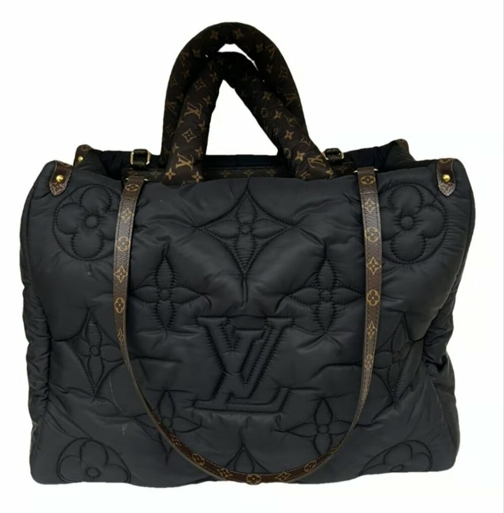 Borsa Onthego black manico monogram *