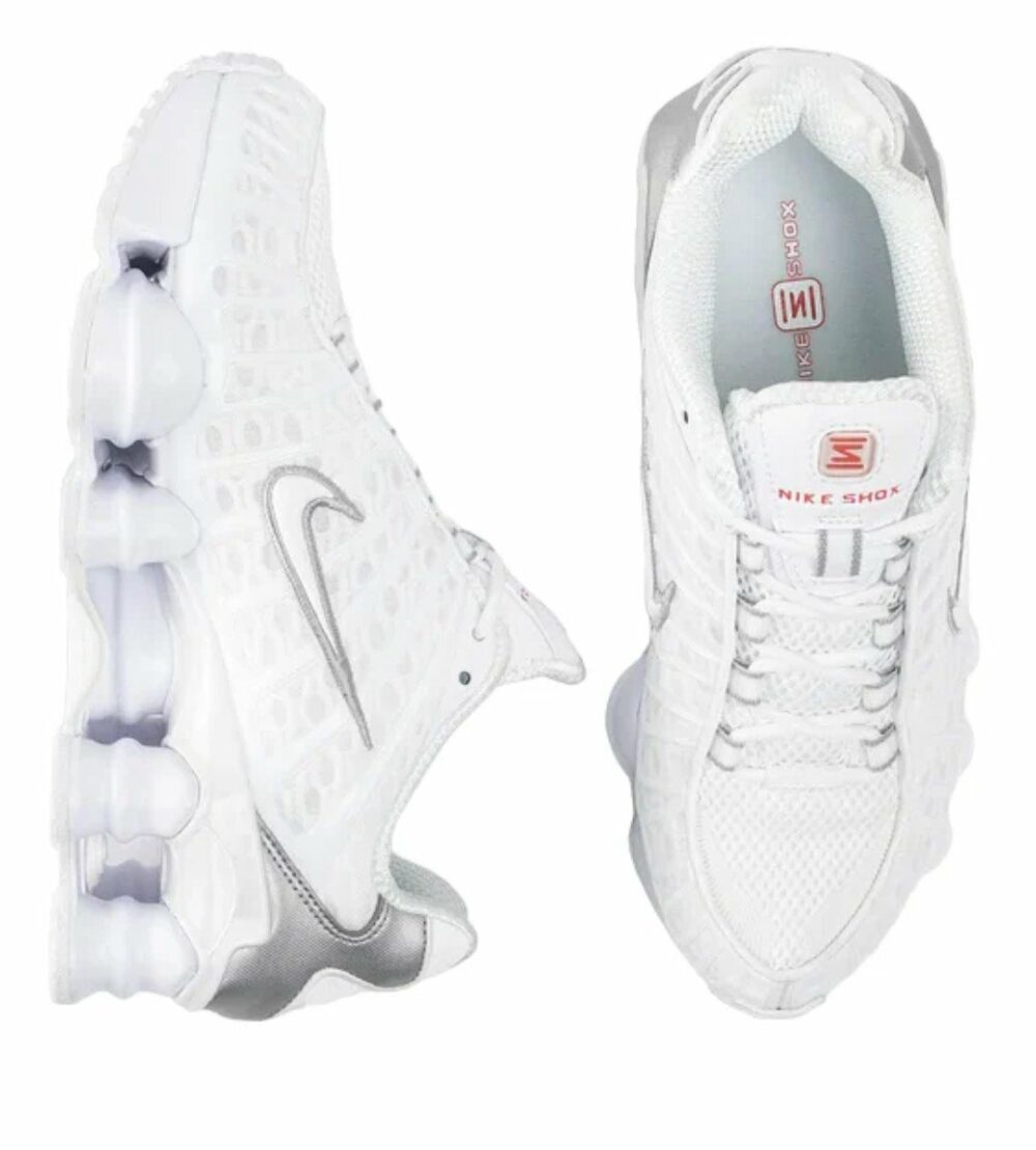 Nike Shox bianca retro grigio * - immagine 3