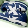 Sneakers Off White out of office bianche e blu *