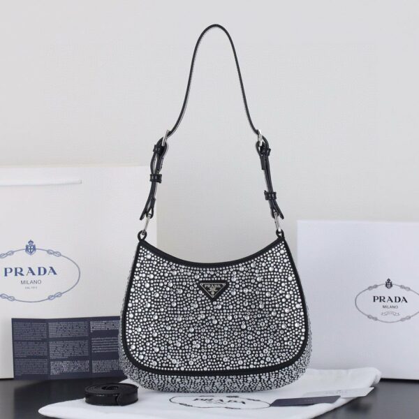 borsa Prada brillantinata *