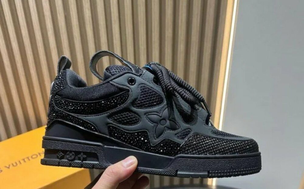 Sneakers Skate black brillantinate *