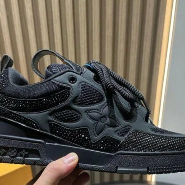 Sneakers Skate black brillantinate *