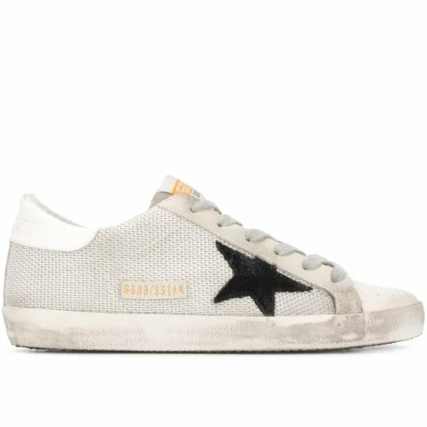Superstar stella nera retro bianco